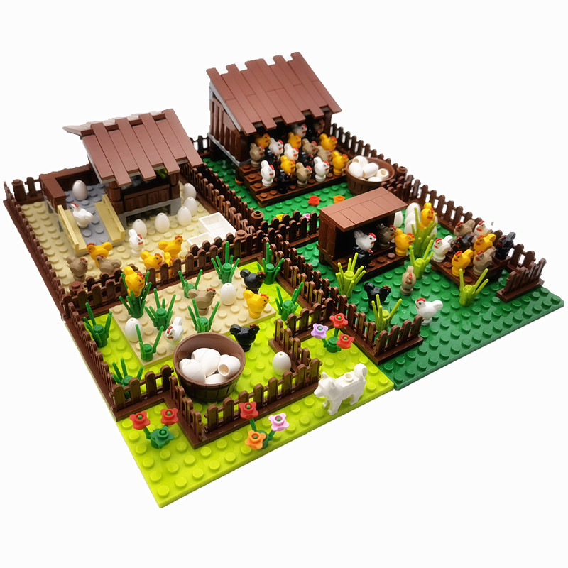 Lego Set Creator - Creative City Farm Building Blocks Animals