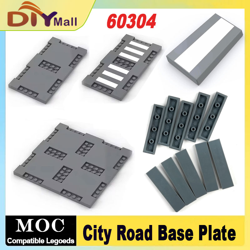 Lego Set Creator - MOC City Road Baseplate Set Flyover