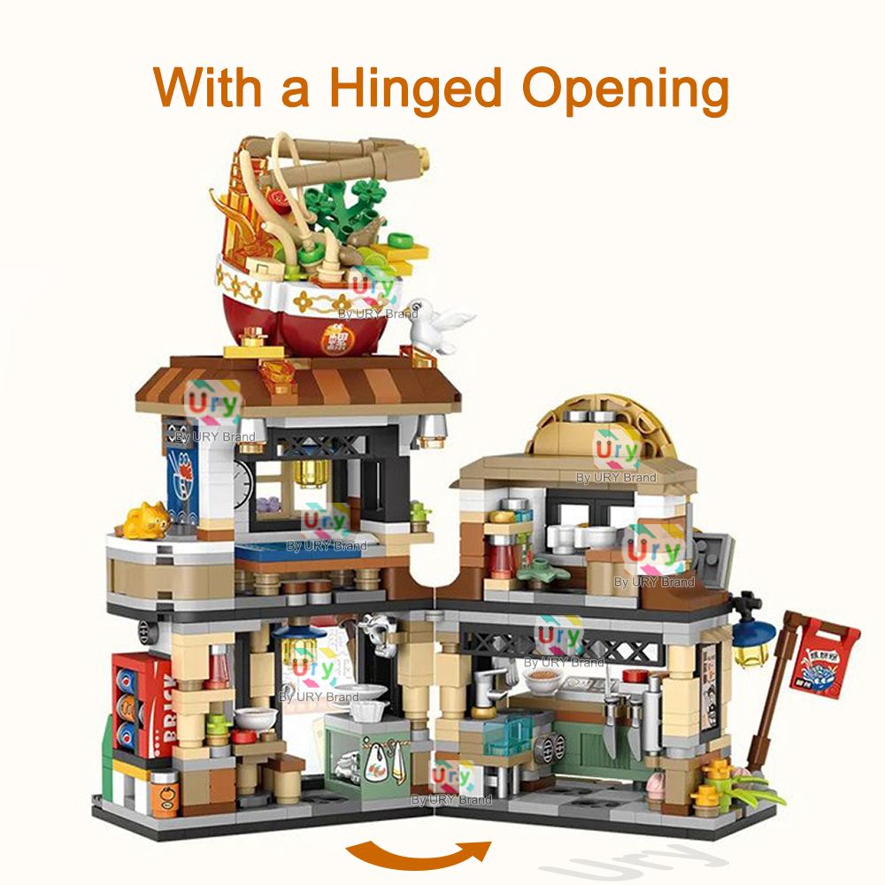 Mini City Japanese Street View - Lego Set City ulasan dan harga