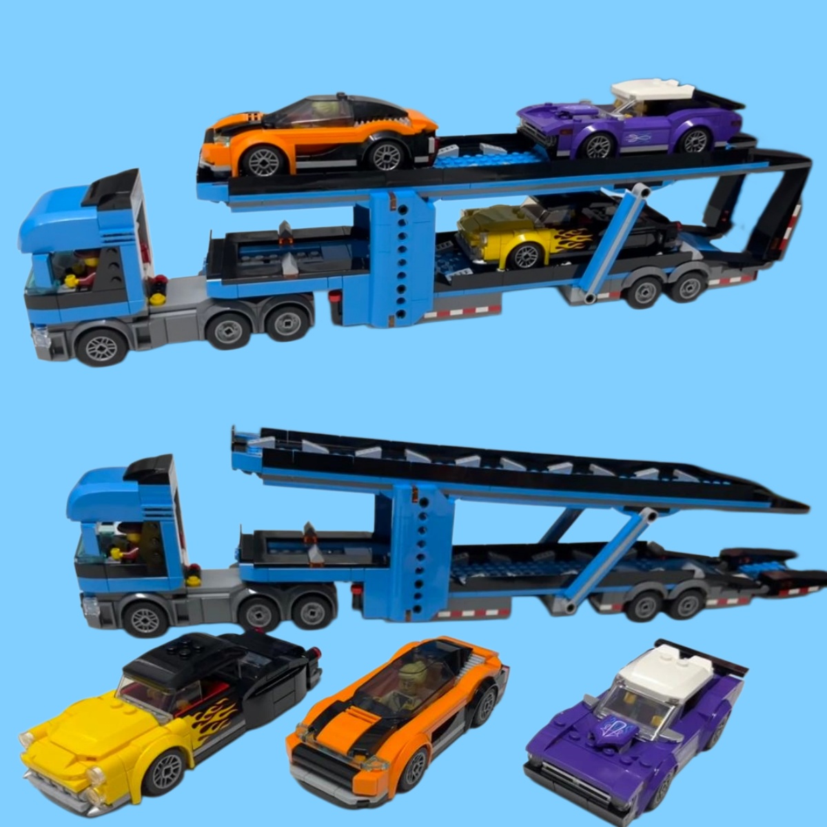 City series car transport truc - Lego Set Creator ulasan dan harga
