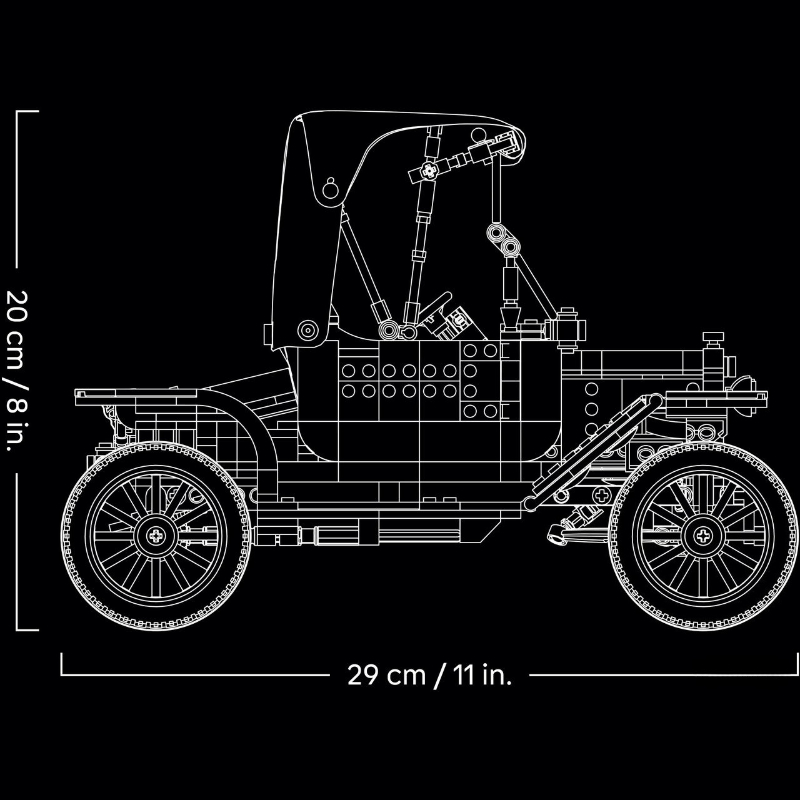 1060pcs Vintage Model T Car Bu - Lego Set Technic ulasan dan harga