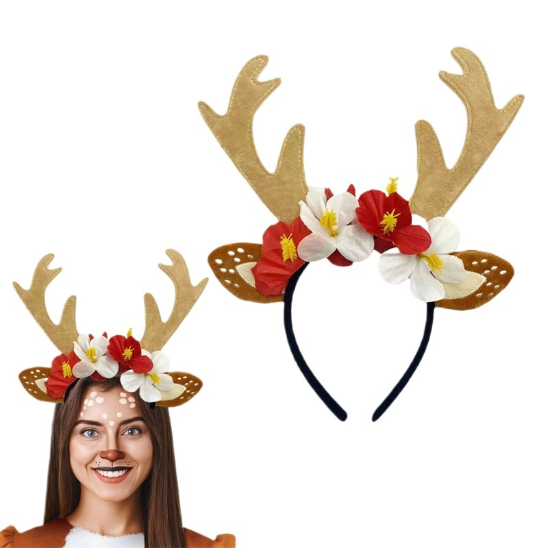 Reindeer Costume Set Tutu Skir - Reindeer Antlers Headband ulasan dan harga