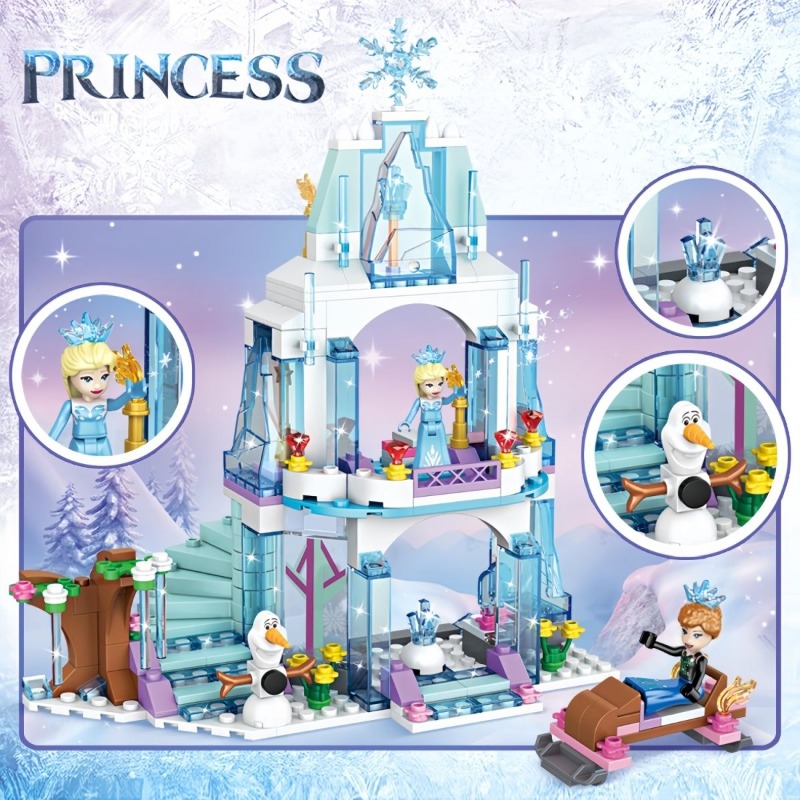 Elsa Ice Castle Building Block - Lego Set Technic ulasan dan harga