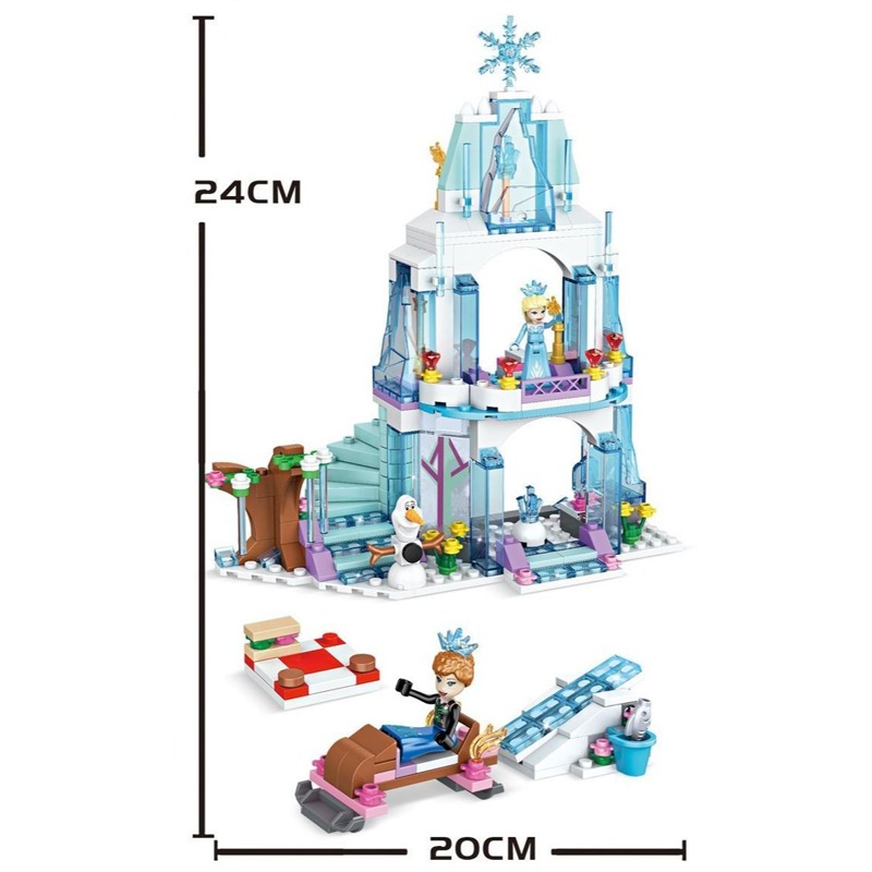 Elsa Ice Castle Building Block - Lego Set Technic ulasan dan harga
