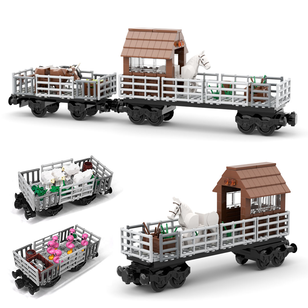 MOC Train Animal Transport Veh - Lego Set Creator ulasan dan harga
