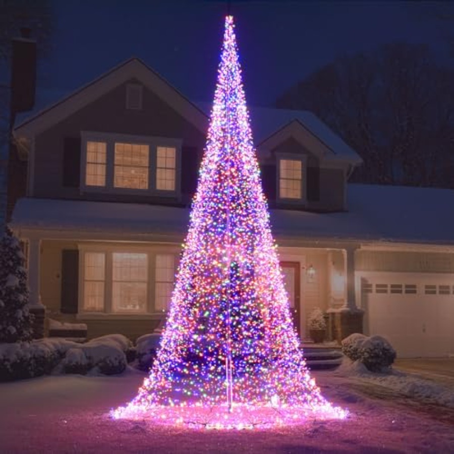 Outdoor Flagpole LED Christmas - Christmas Lights Outdoor ulasan dan harga