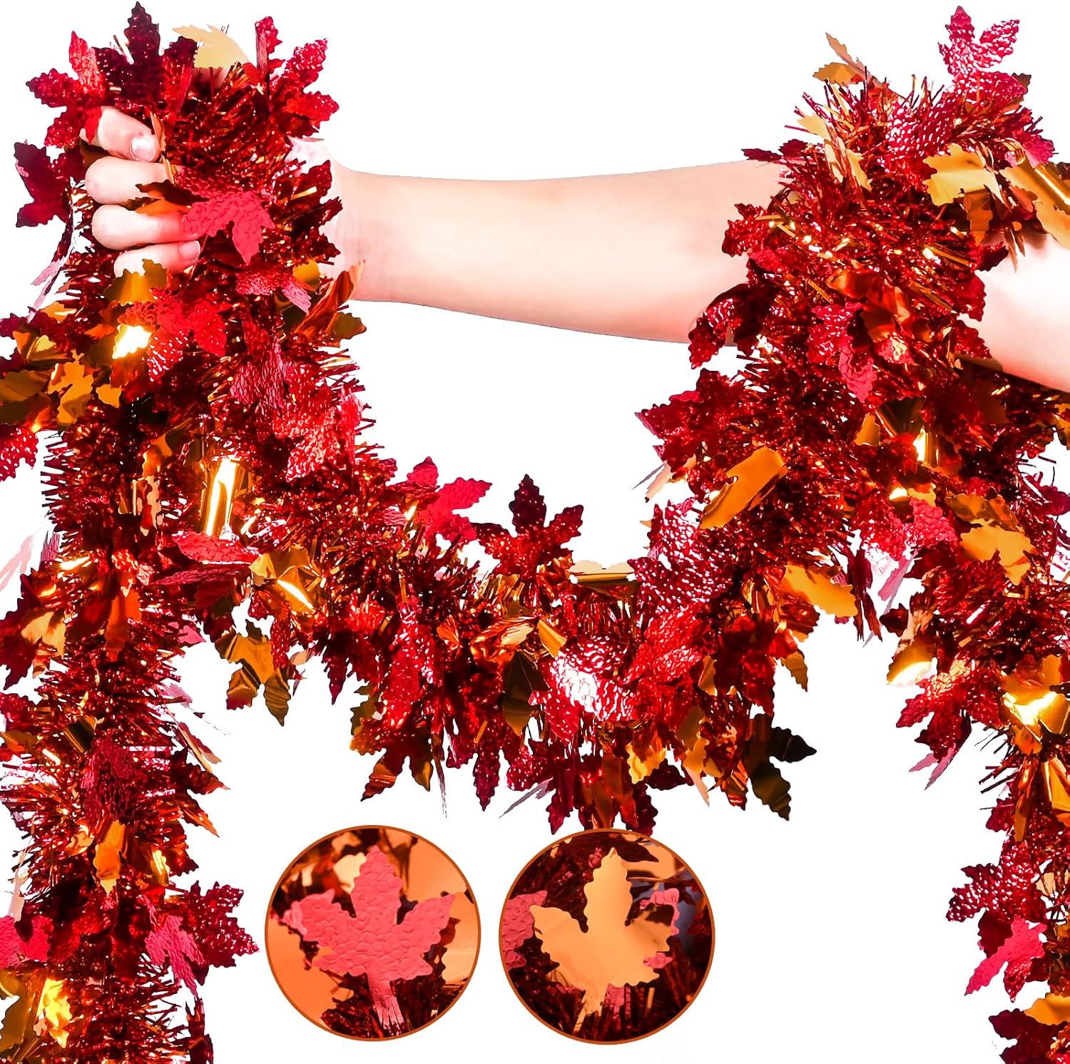 Thanksgiving Fall Tinsel Garla - Tinsel Garland Decoration ulasan dan harga